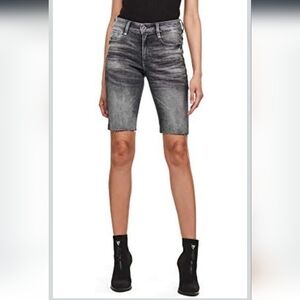 G-Star Raw Slim Fit Noxer Denim Short Size 25 NWT dark wash